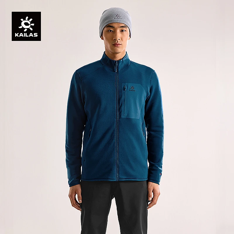 KAILAS凯乐石冷杉抓绒衣秋冬保暖Polartec立领外套男KG2442107
