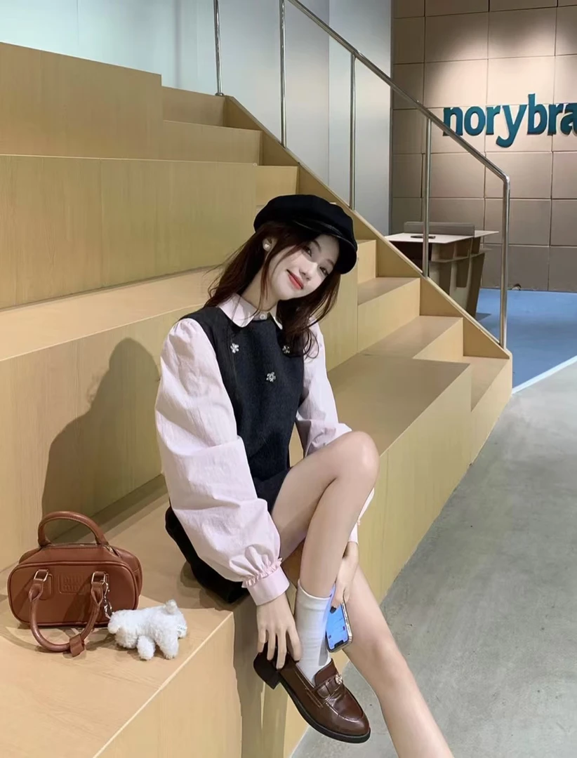 ～（姐姐家）法式花朵艺术范气质连衣裙