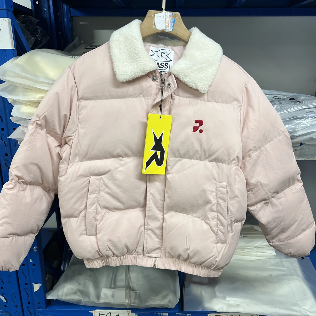 B24#软糯羊羔绒毛领蝙蝠夹克