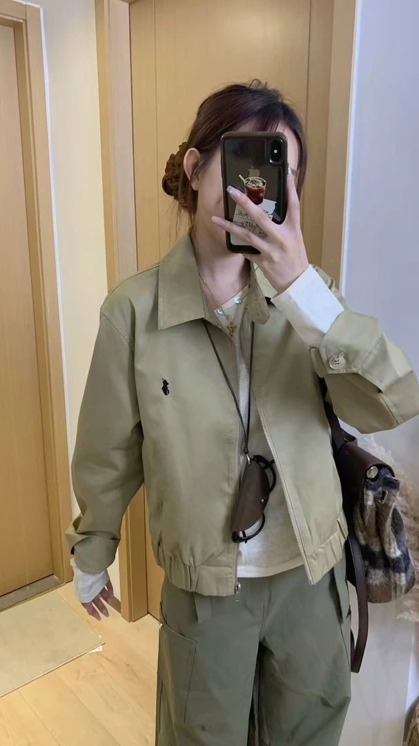 宋金来25秋美式chic工装翻领宽松短款老钱风休闲夹克#S2590096