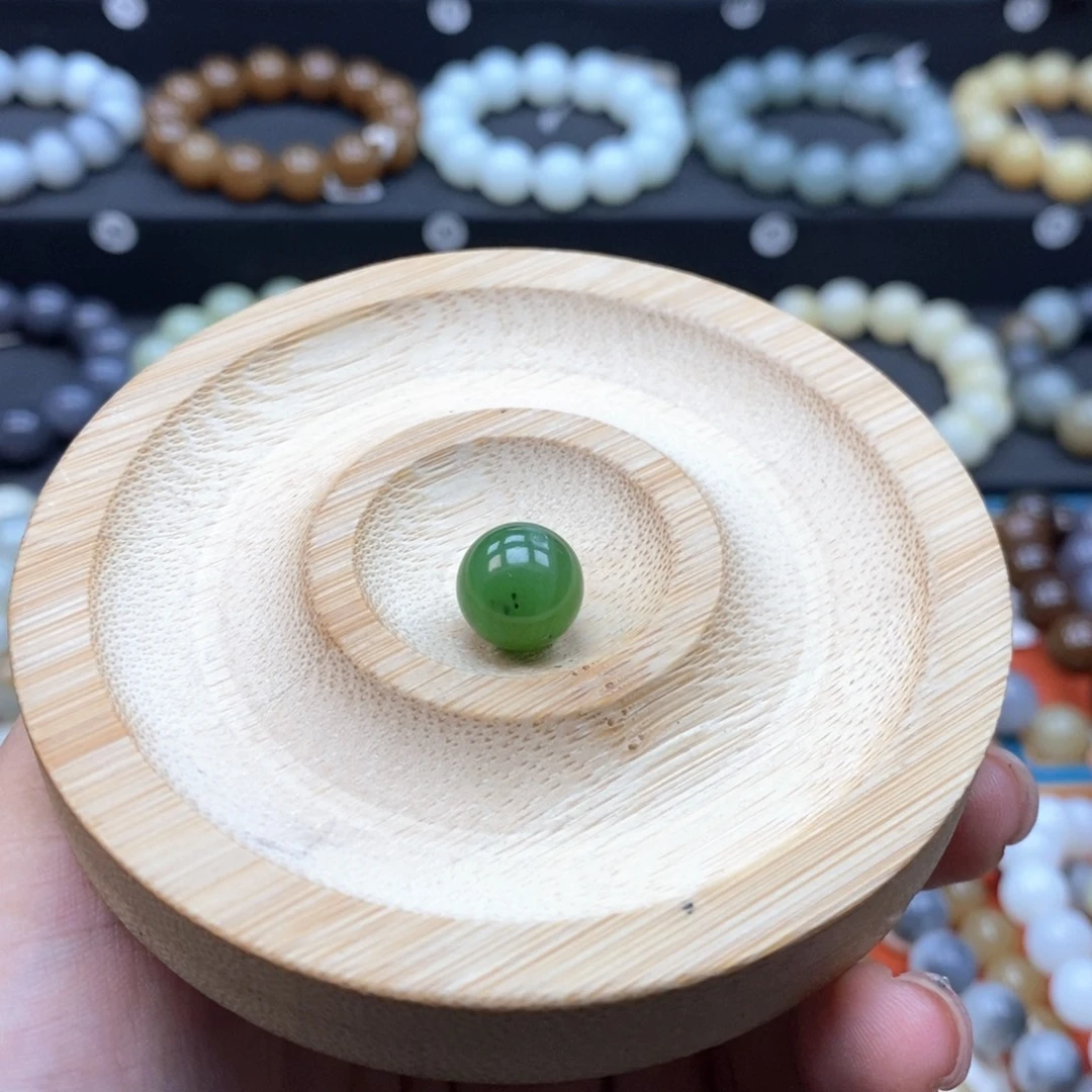 未镶嵌手串和田玉Q卡12碧玉