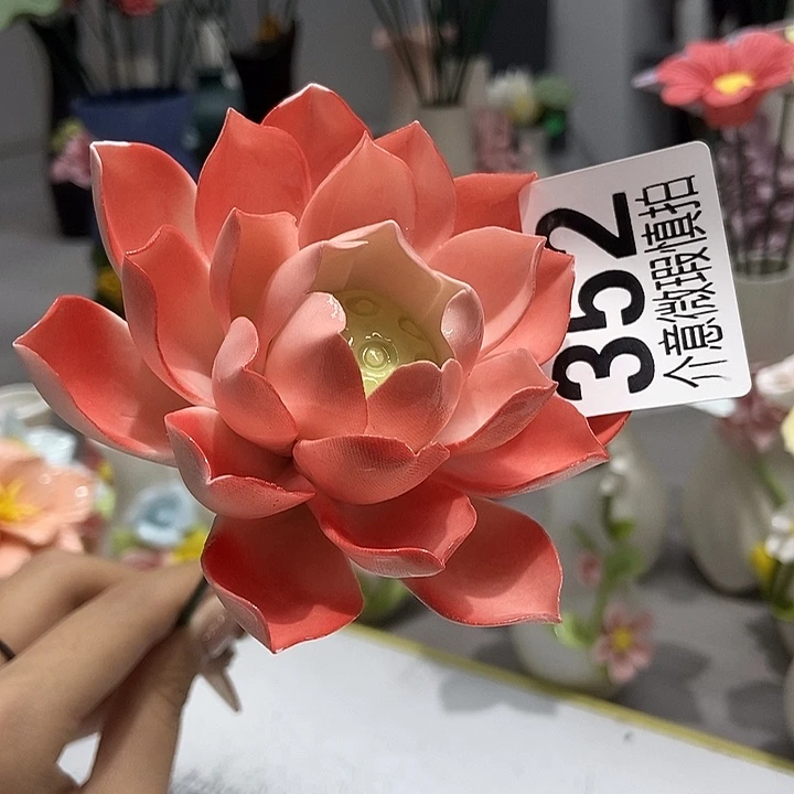 陶瓷纯手工捏花设计