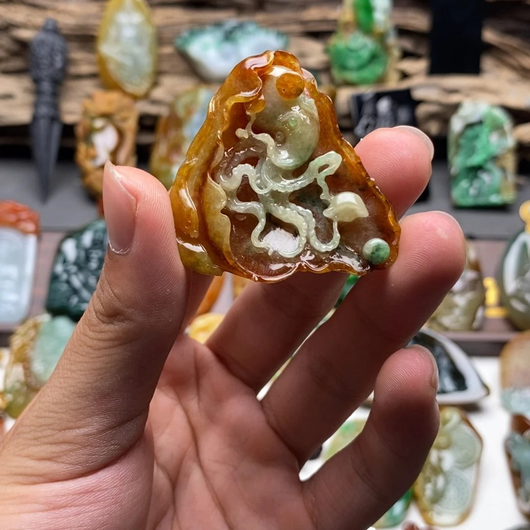 未镶嵌挂件翡翠一