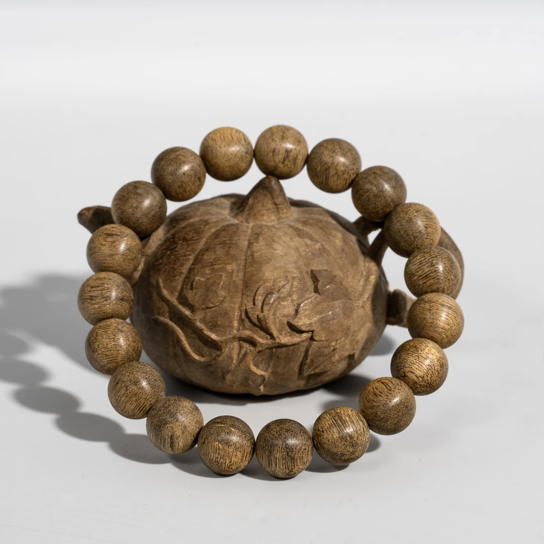 【天然野生沉香】菩萨棋/圆珠1.1单圈/NZ118