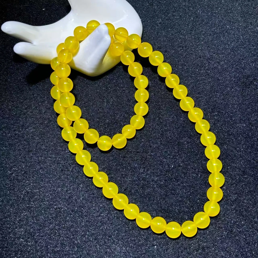 面面来财珠宝S728-卡8左右-田黄玛瑙黄项链-多样性只发一件