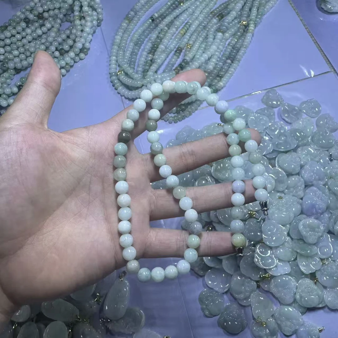 天然A货翡翠项链-c013-卡8mm-多样性发一