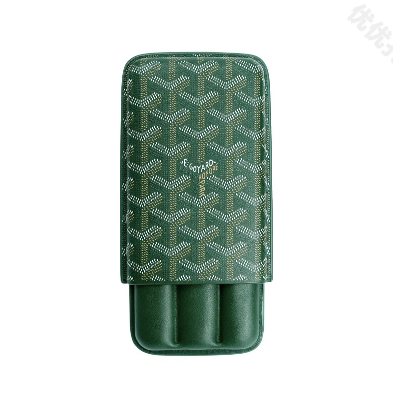 三槽大气时尚男士雪茄皮套旅行聚会 雪茄便携盒 高档雪茄礼盒原装