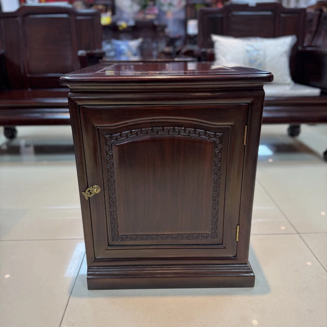 酸枝木  床头柜置物柜收纳柜 尺寸：长51*宽51*高62
