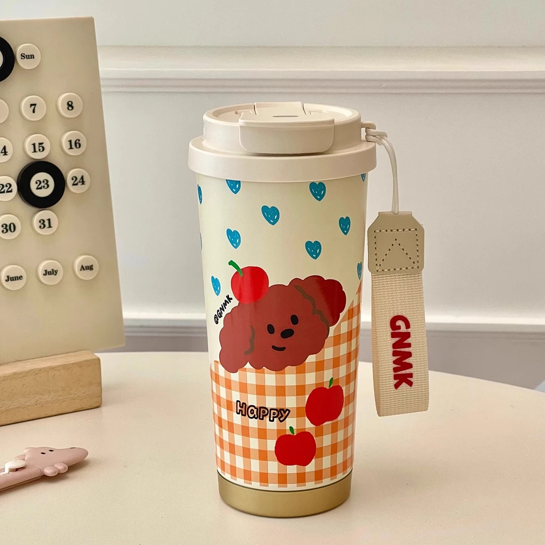 英国【轻奢】CoopKoop高颜值陶瓷内胆保温杯女便携大容量双饮咖啡杯