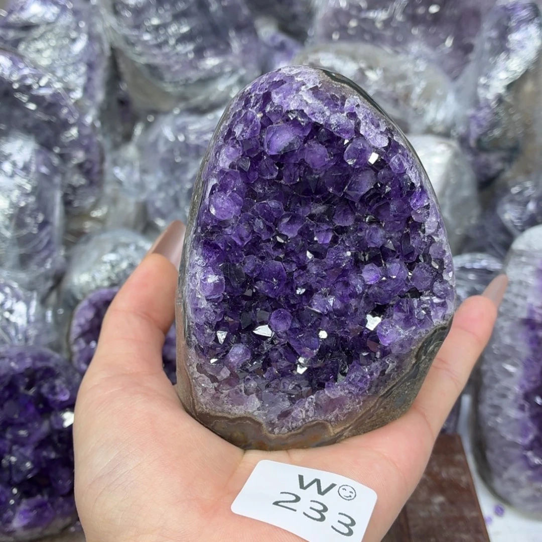 摆件紫晶未镶嵌紫水晶