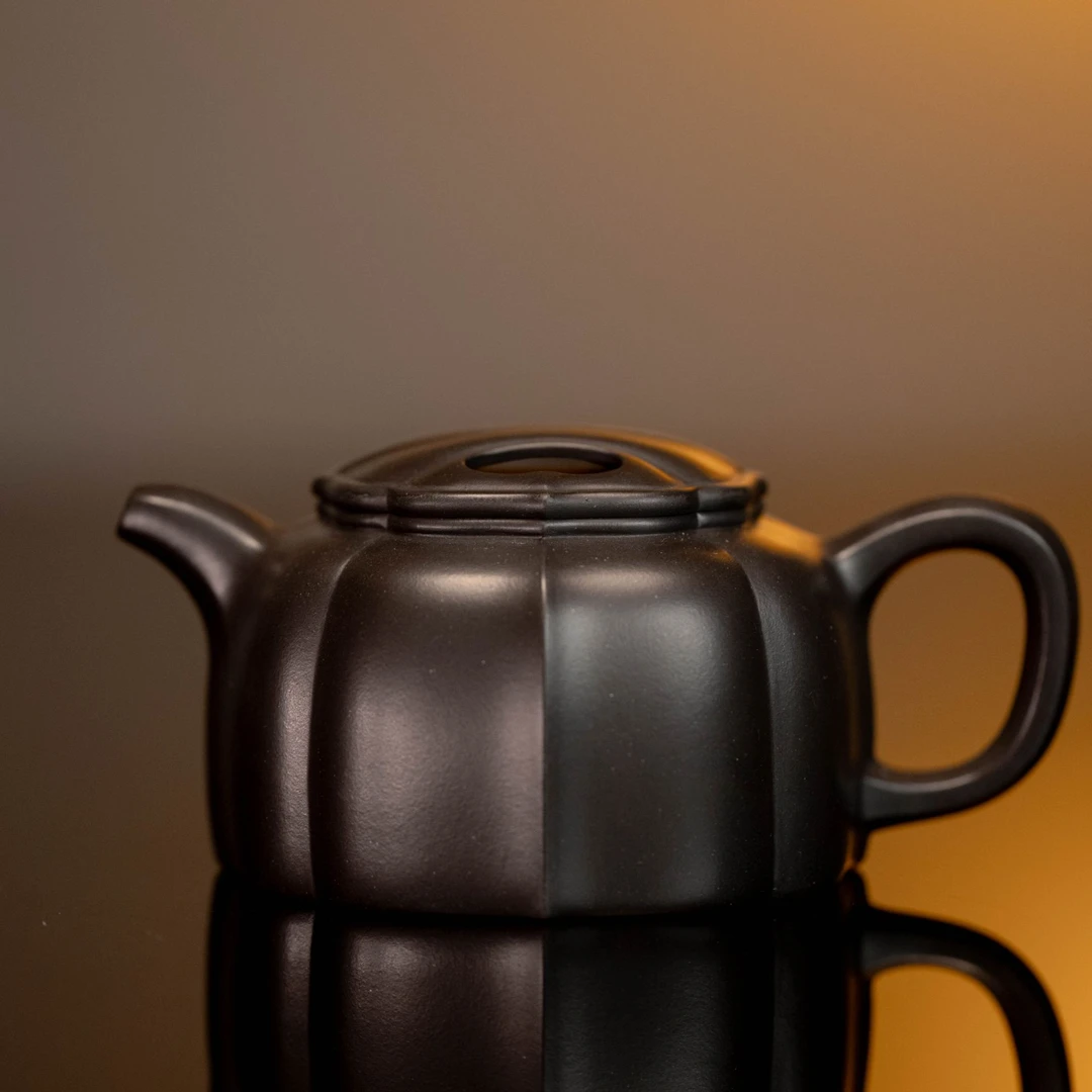 葛军陶坊 黑金系列—— 《牛盖莲子》紫砂壶自用 高端 送礼 茶具