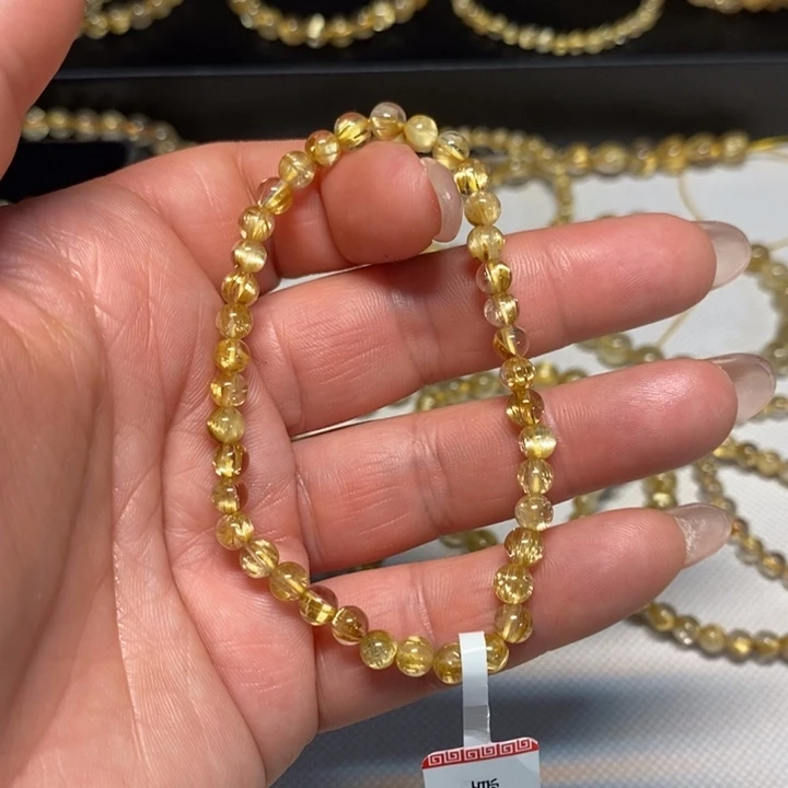 发晶手链未镶嵌天然钛晶手链