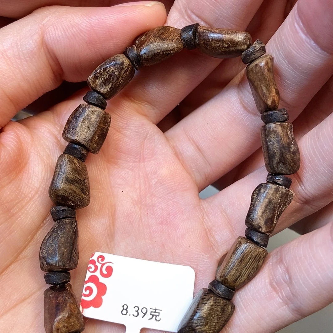 沉香手串天然野达拉干8克，92
