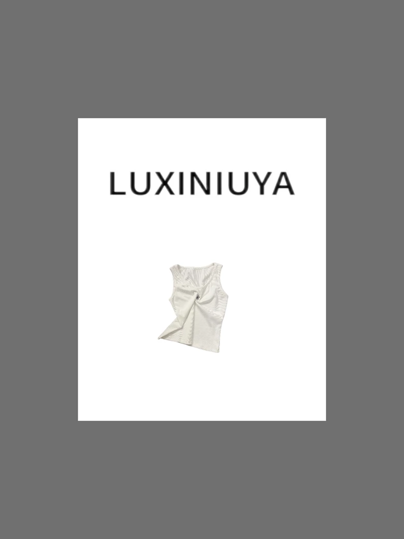 【LUXINIUYA】25春夏新款简约百搭百搭背心#CX2461