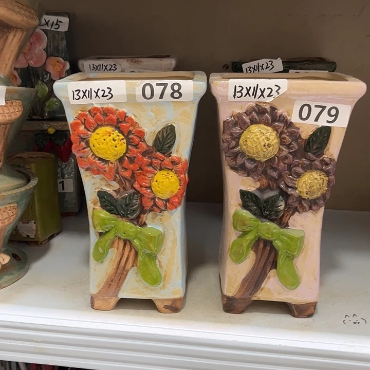 紫砂花盆粗陶材质多肉花盆