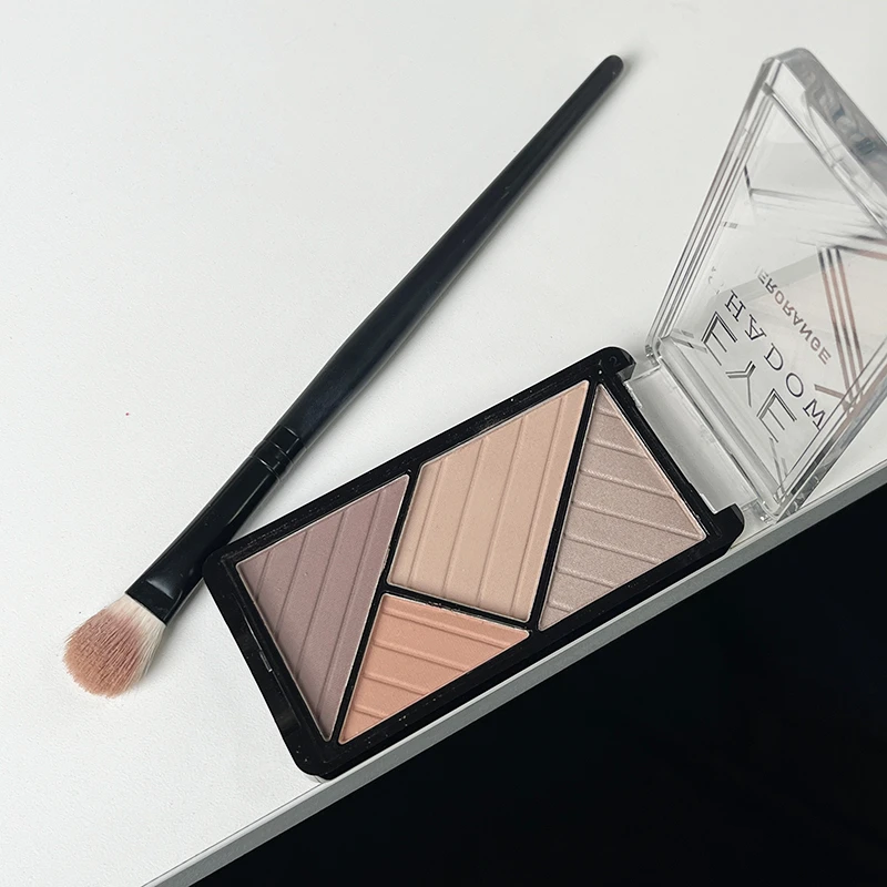 四色眼影盘清冷感白皮伪素颜低饱和温柔日常腮红淡妆2025基础款