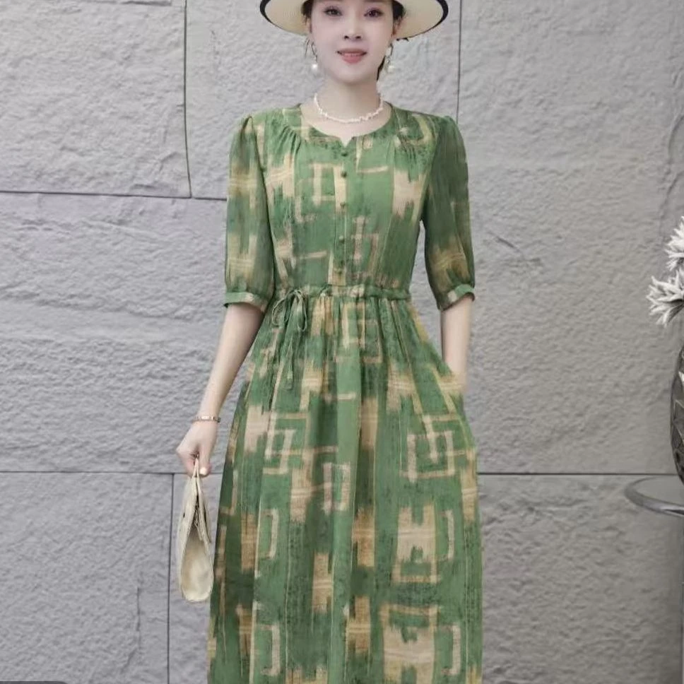 C2271女装连衣裙气质时尚夏季休闲百搭中长款裙子
