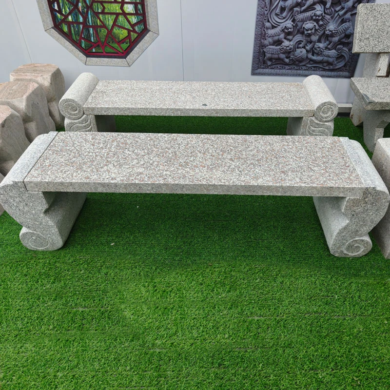 公园石凳子户外庭院长条凳花岗岩广场公园小区别墅户外长椅园林