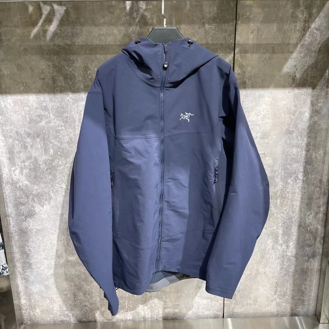 99新 ARC'TERYX/始祖鸟 始祖鸟gamma hoody蓝黑外套/l码