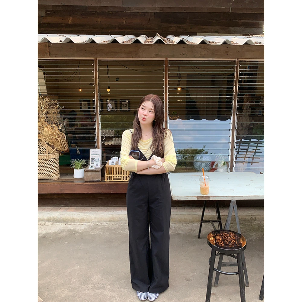 火火火【罗纳庄园】韩版v领吊带连体裤Q29409HH51