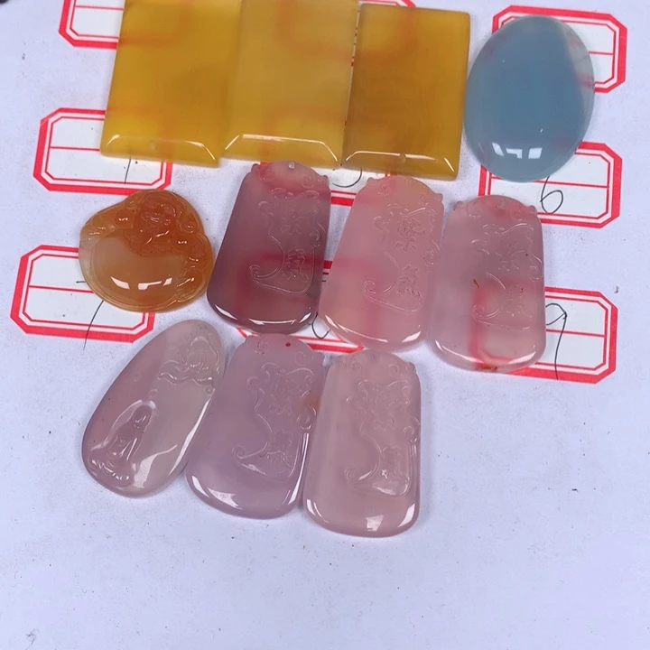 玛瑙/玉髓颈饰未镶嵌N****