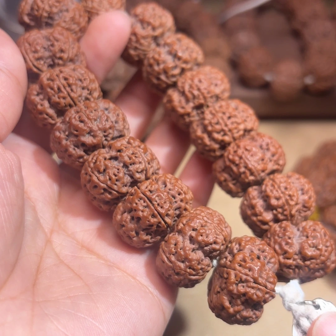 龍***龘手串金刚菩提梁产区夹板梅花23mm