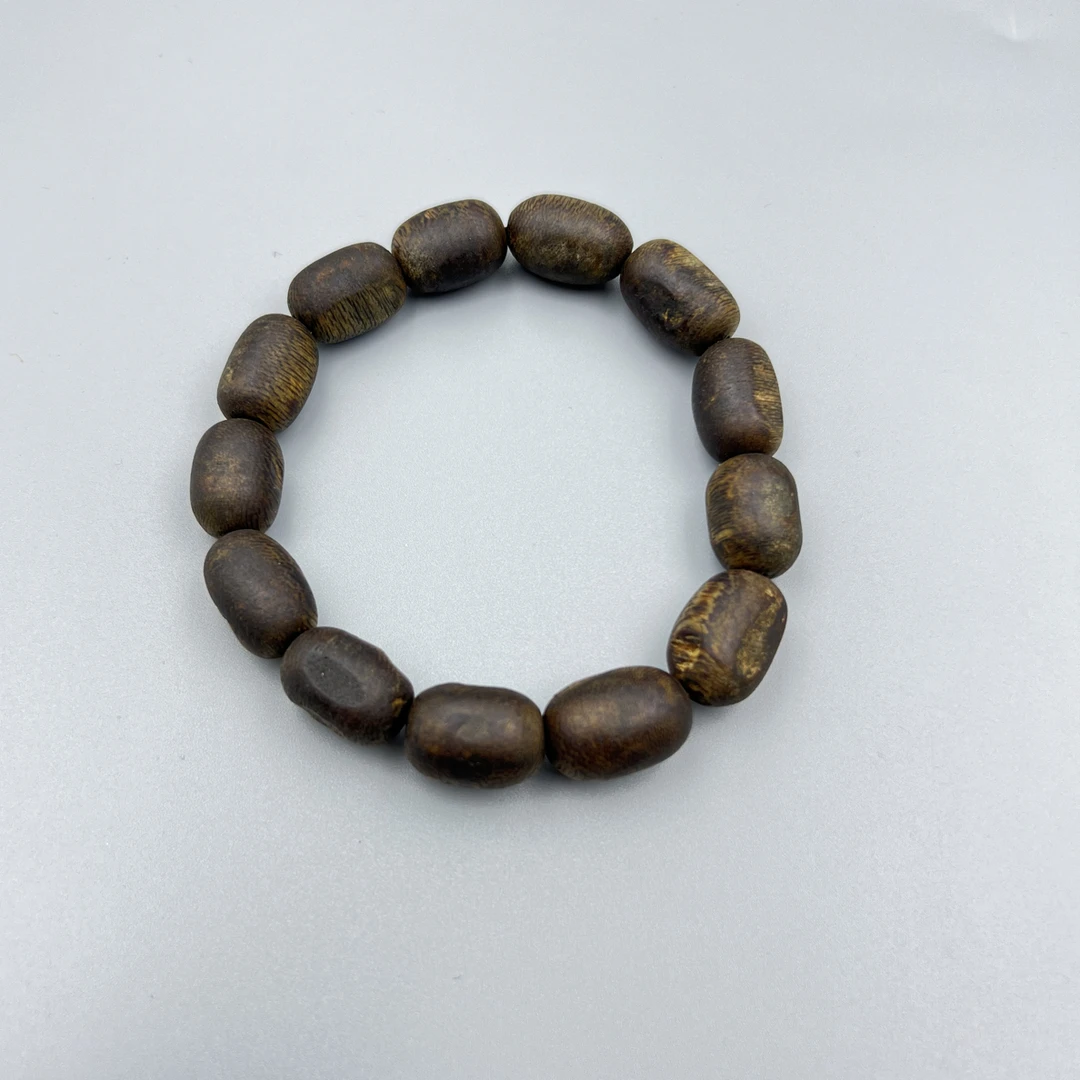 沉香手串棋楠瘤疤老料随形单圈手串多样性发其一