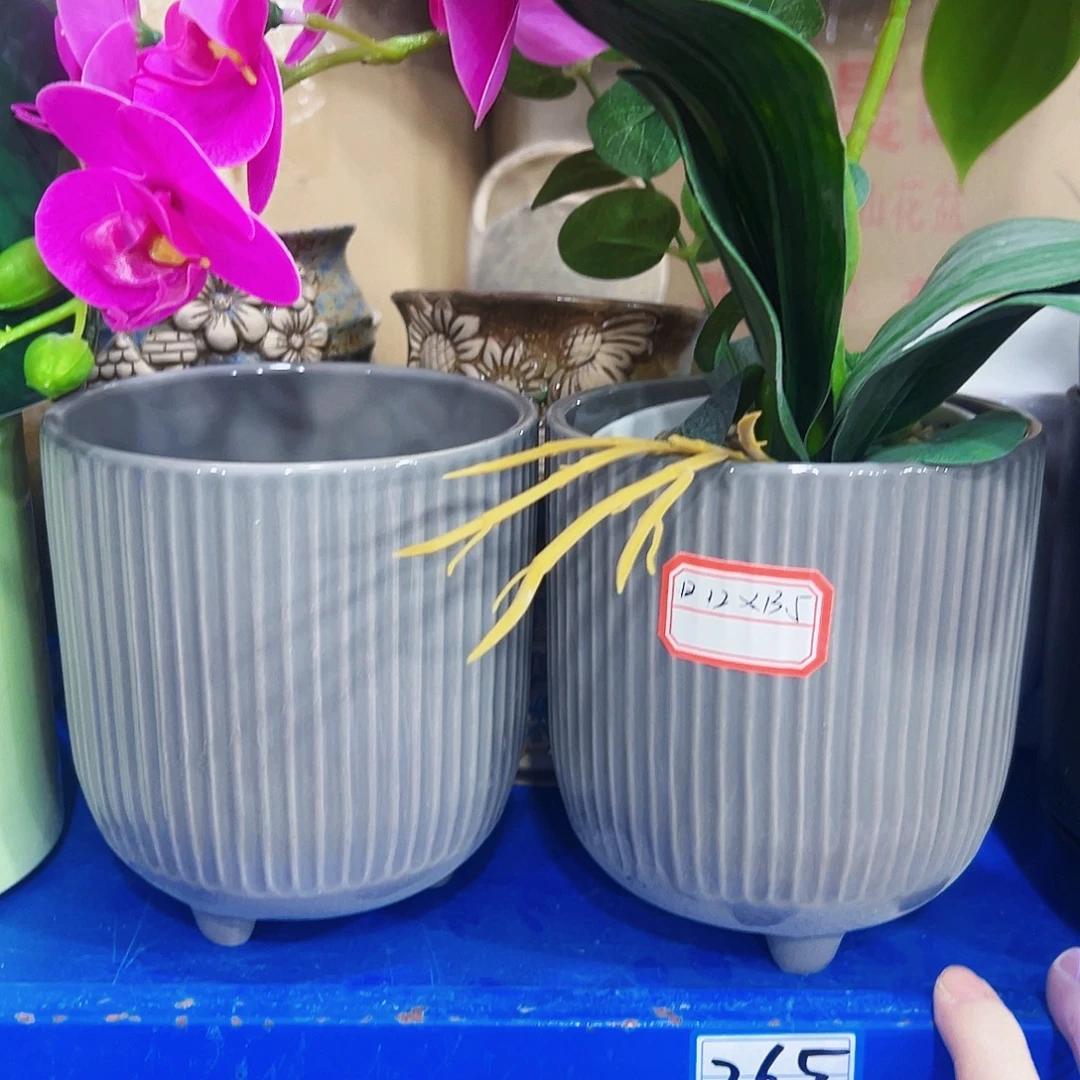 有孔外贸尾单陶瓷花盆凑单10米包邮