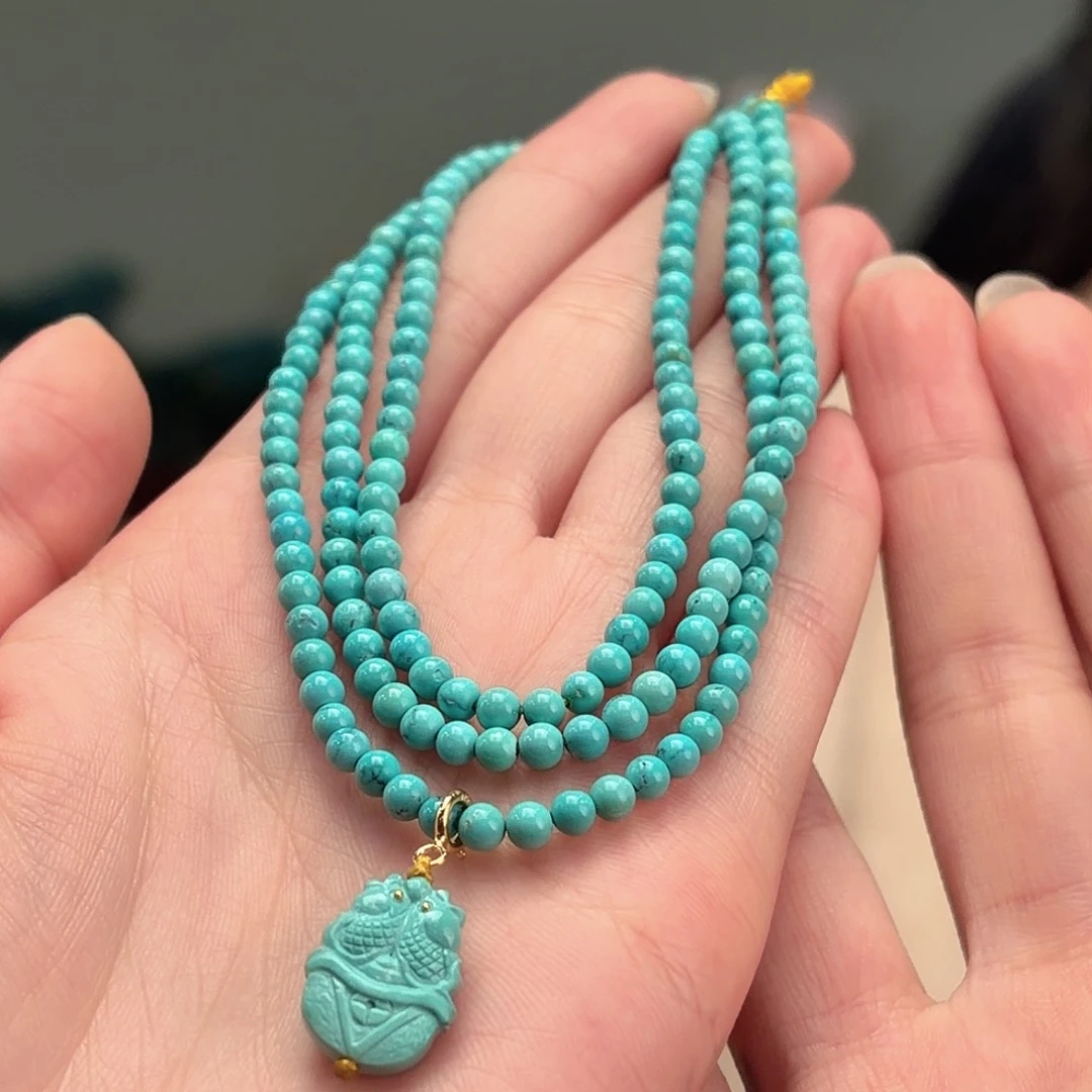 绿松石未镶嵌颈饰