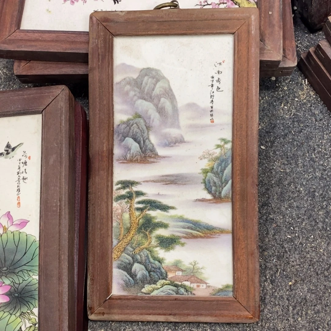 瓷30*16 景德镇瓷板画柴窑烧制