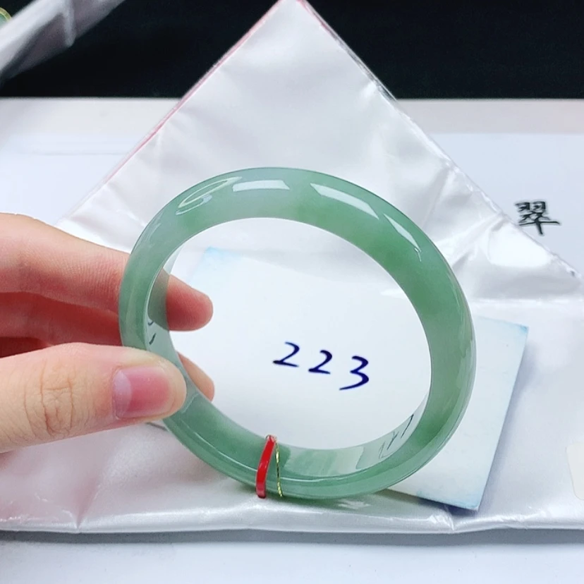 【闪购商品】翡翠手镯未镶嵌缅甸天然a货手镯57