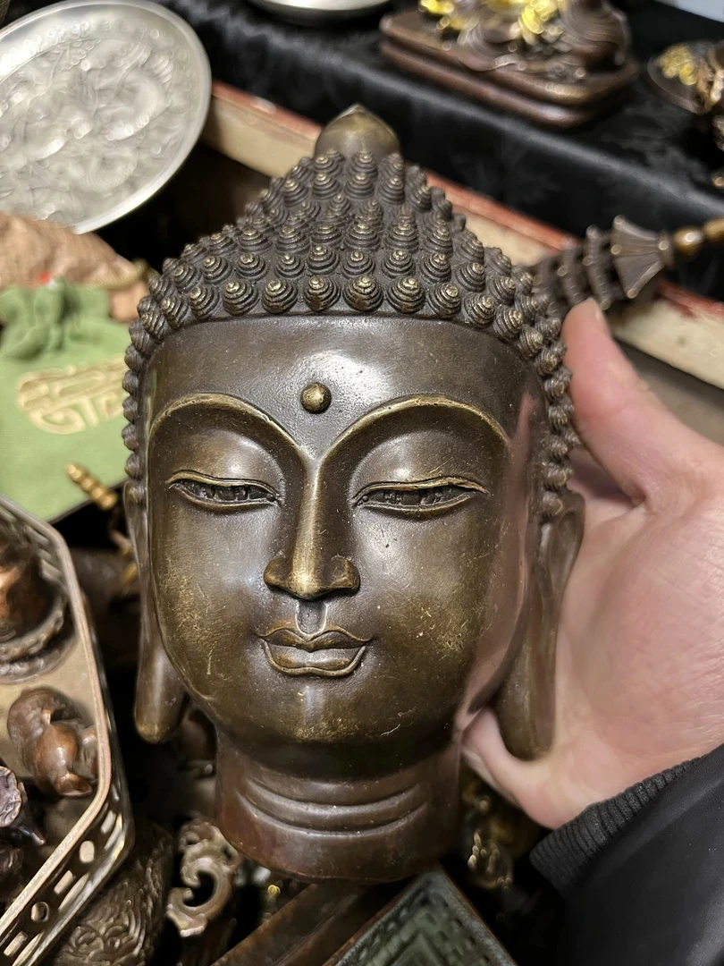 【闪购链接】铜佛头摆件