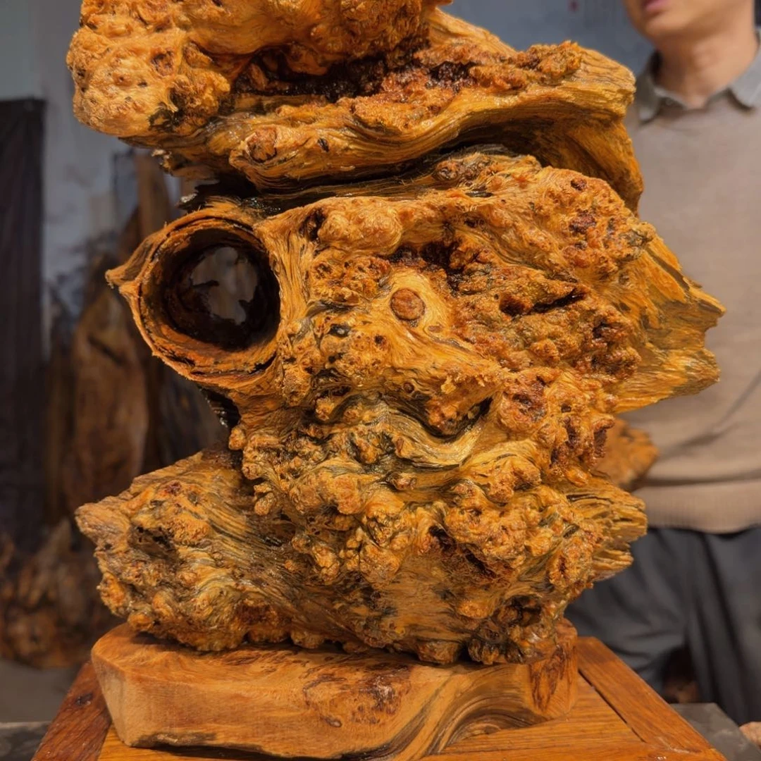 你***好木三丰琥珀木 天然摆件30