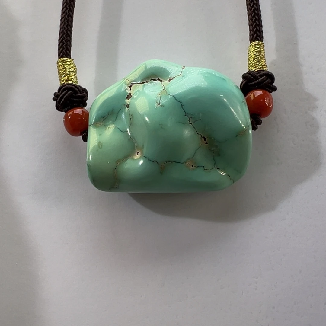 绿松石未镶嵌挂件