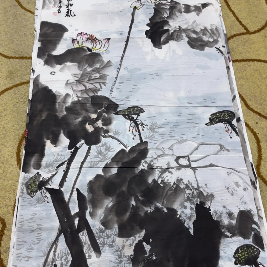 国画顾传吉四尺童