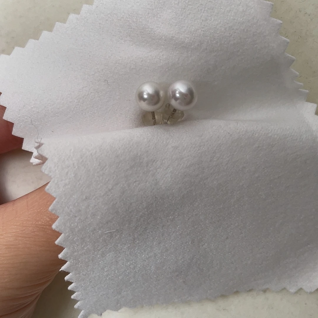 海水珍珠耳饰银S925镶嵌