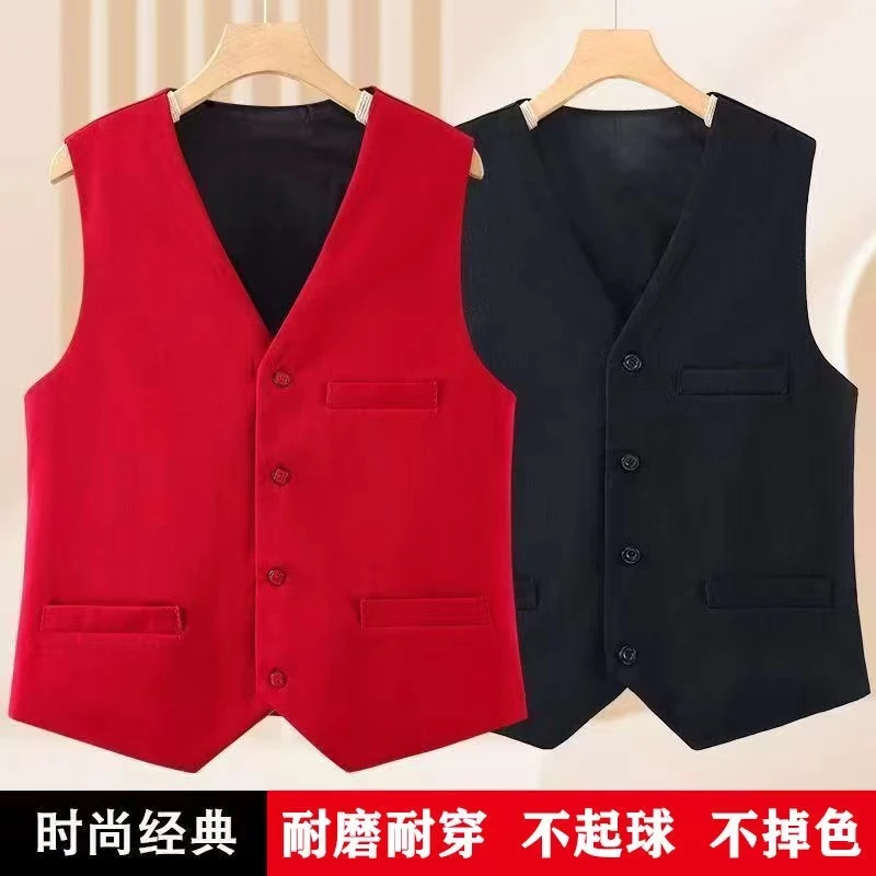 纯色女士坎肩修身型马夹女工装马甲经典大码时尚春秋西服妈妈百搭