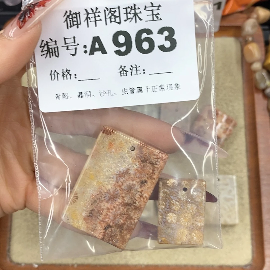 硅化珊瑚（珊瑚玉）颈饰未镶嵌玖*