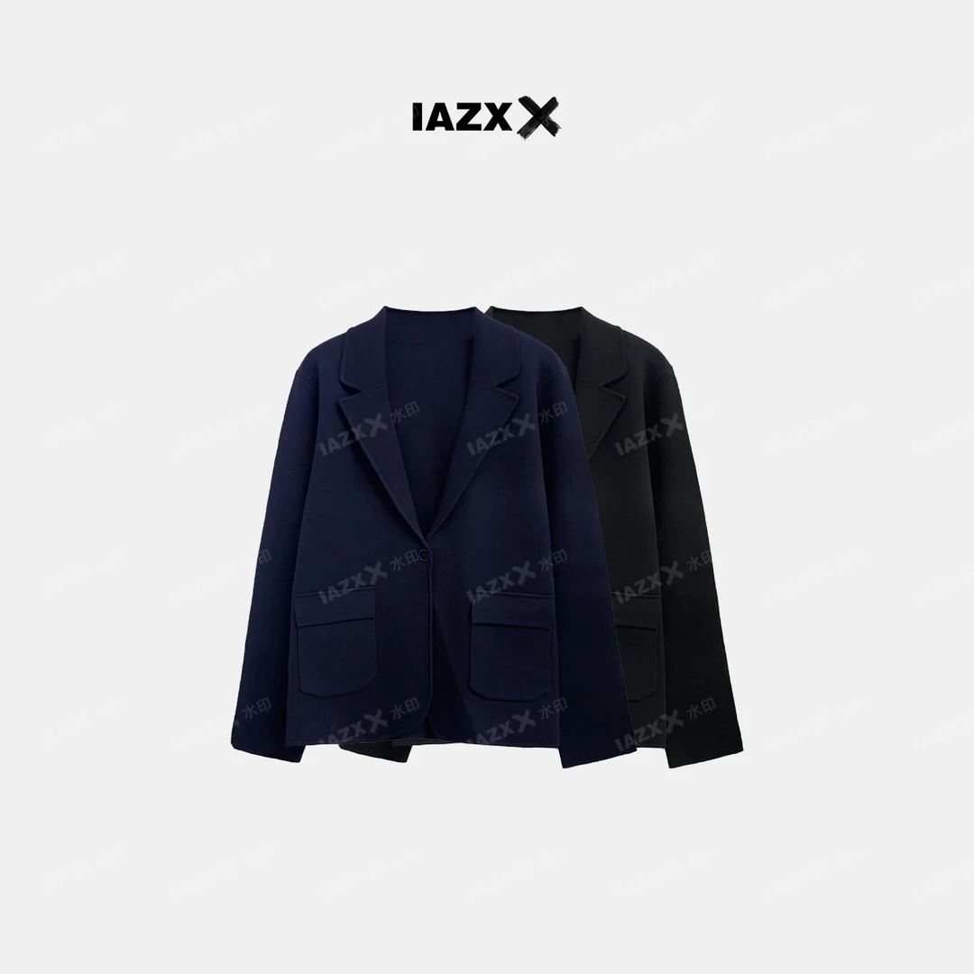 IAZXX「  繁花 」老钱风针织开衫西装外套