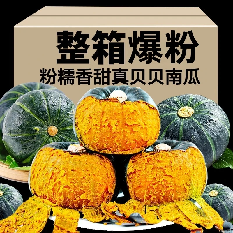 【5斤亏本】贝贝南瓜新鲜小南瓜正宗板栗味老南瓜当季粉甜糯宝辅食