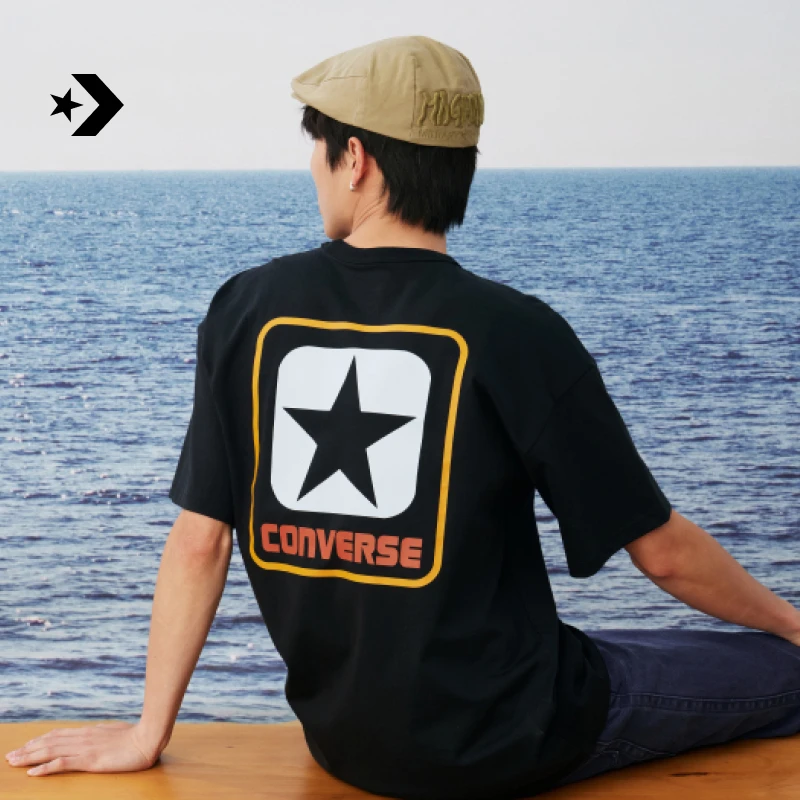 【流光风】匡威全棉复古星星T恤圆领宽松男短袖CONVERSE 10028741