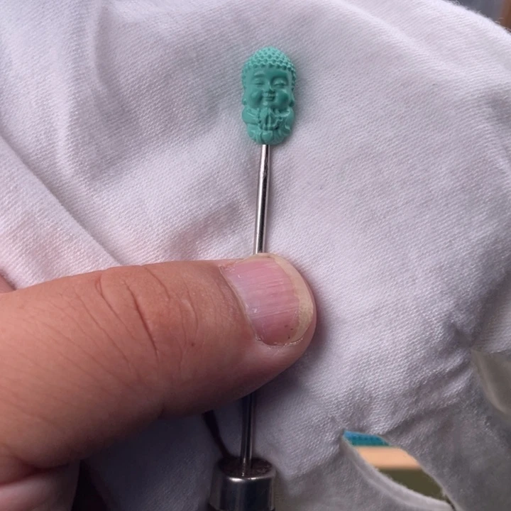 直径9+绿色立体宝宝佛