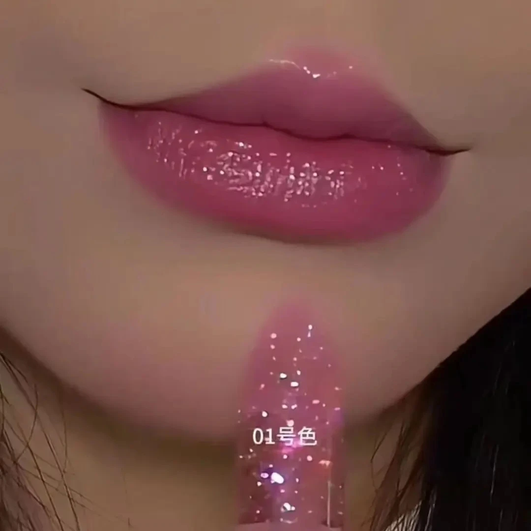 新款热门彩箔变色滋润不沾杯温变滋润保湿滋养防水润唇膏千人千色