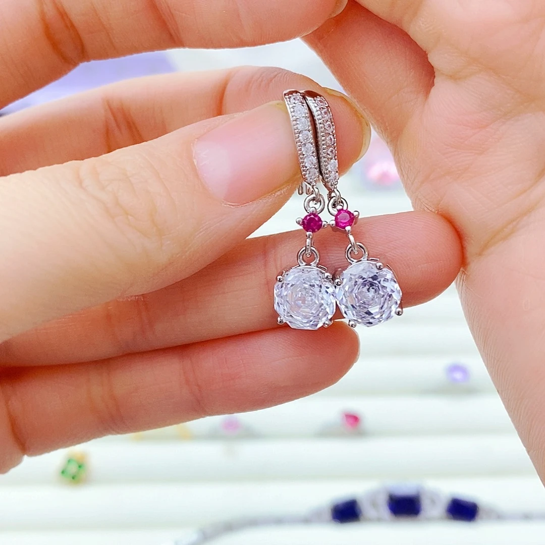 未镶嵌耳饰水晶耳饰