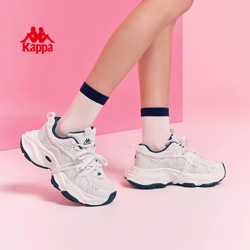 Kappa卡帕老爹鞋潮流女鞋网面时尚休闲百搭跑步运动鞋K0E45MC37CJ