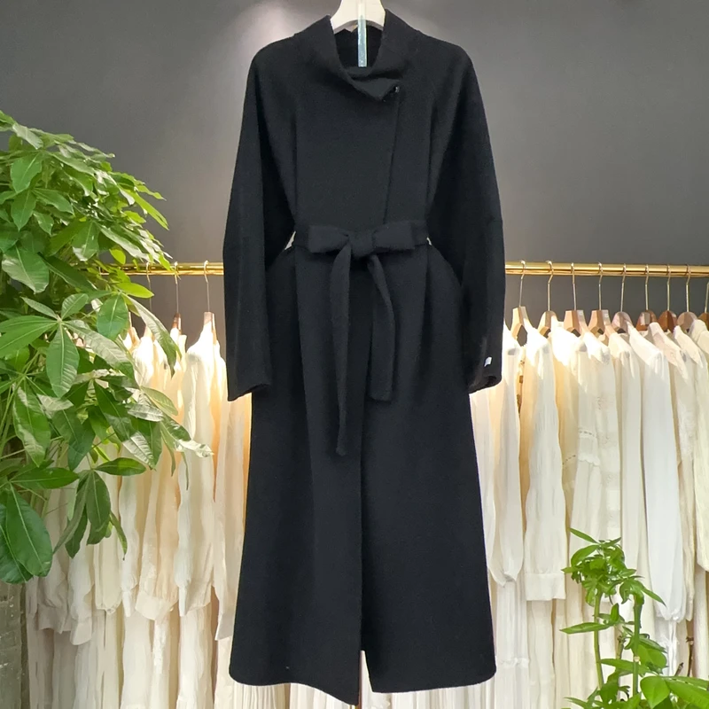 【A9302】毛呢外套女2025秋冬新款时尚休闲设计感百搭保暖毛呢外套