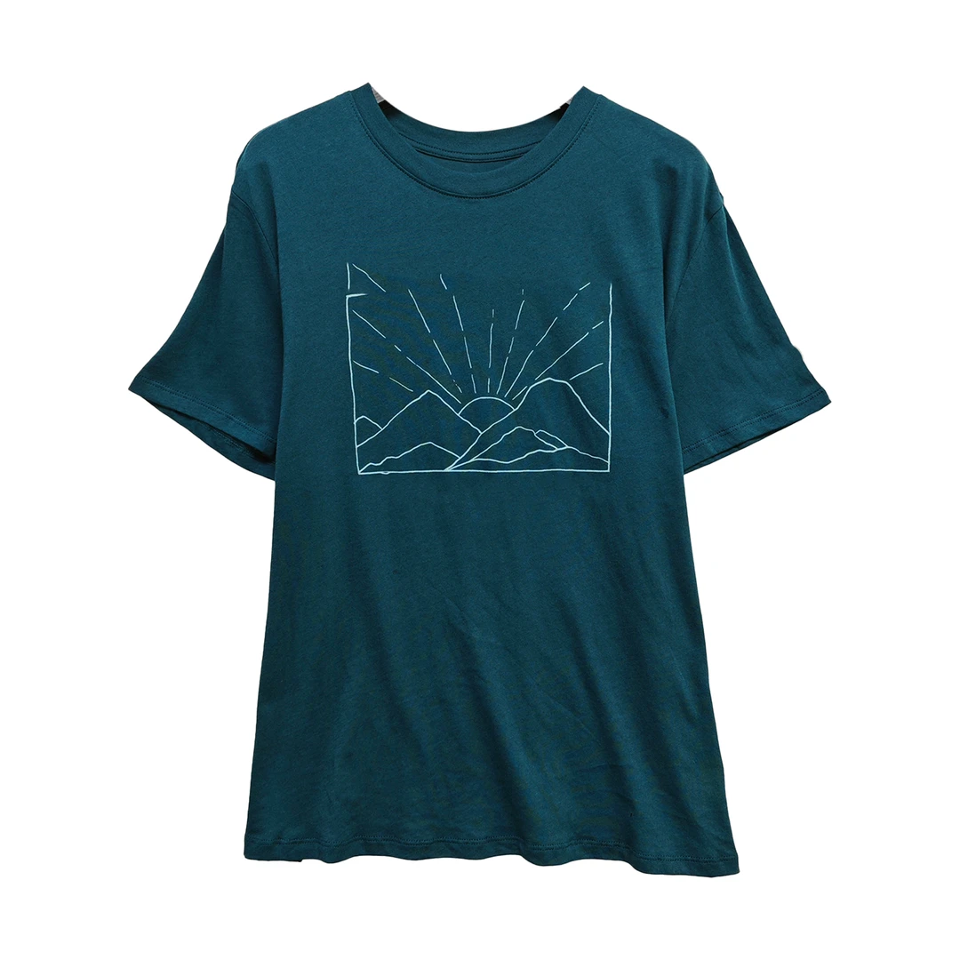 4564#墨绿色短袖上衣