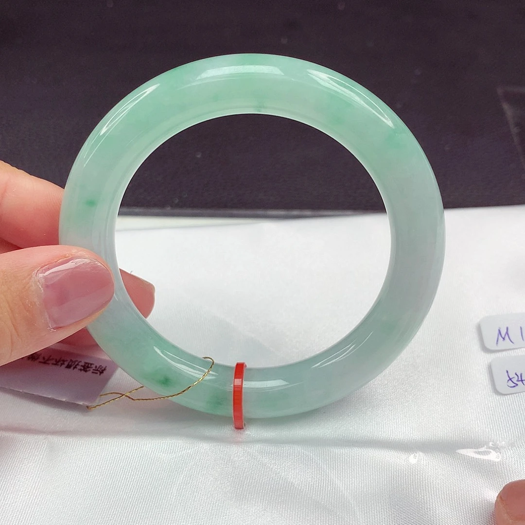 翡翠未镶嵌手镯54圈531