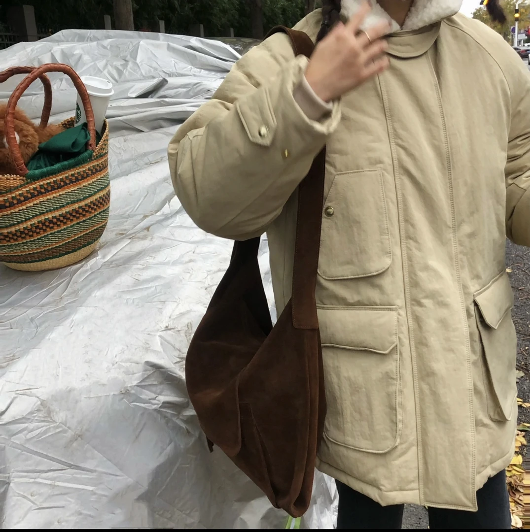 新款鹅绒服加厚款情侣款极寒系列日系工装轻奢风