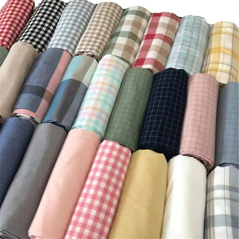 经典格子棉麻床单被套四件套学生宿舍格床上用品